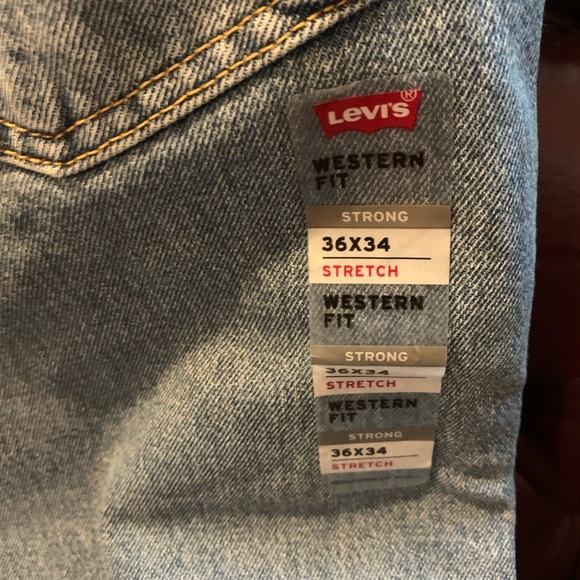 Men’s Levi Strauss Jeans, Western Fit. Waist 36/ Length 34. New with tags! - Picture 4 of 7